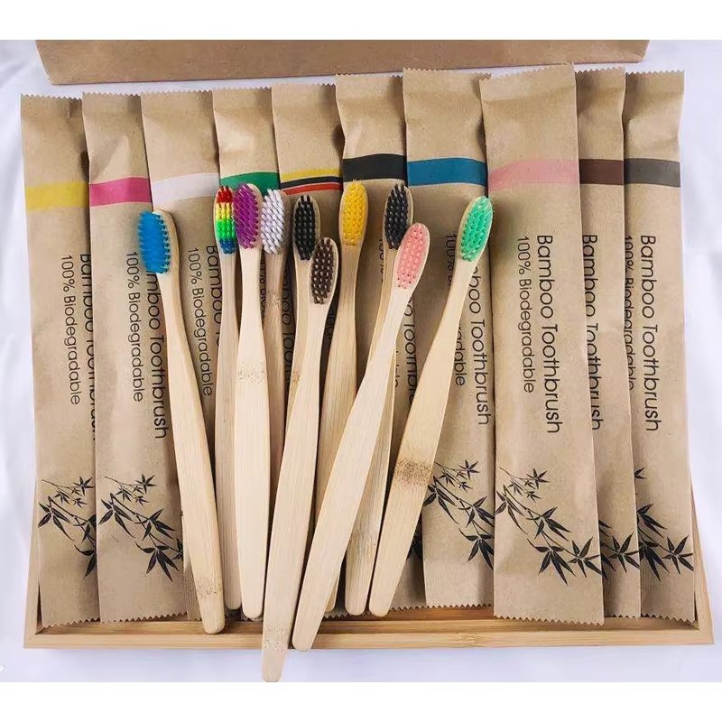 Bamboo Toothbrush Set - Escovas de dentes de bambu, 5-30