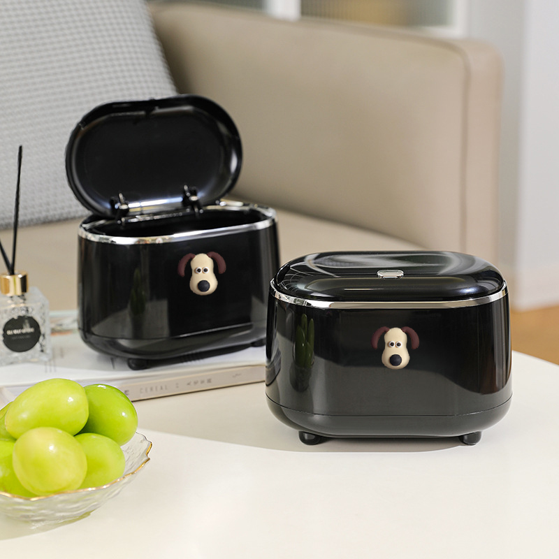 Compost Bin Countertop - Luxo leve Pressionando Desktop Trash Can,