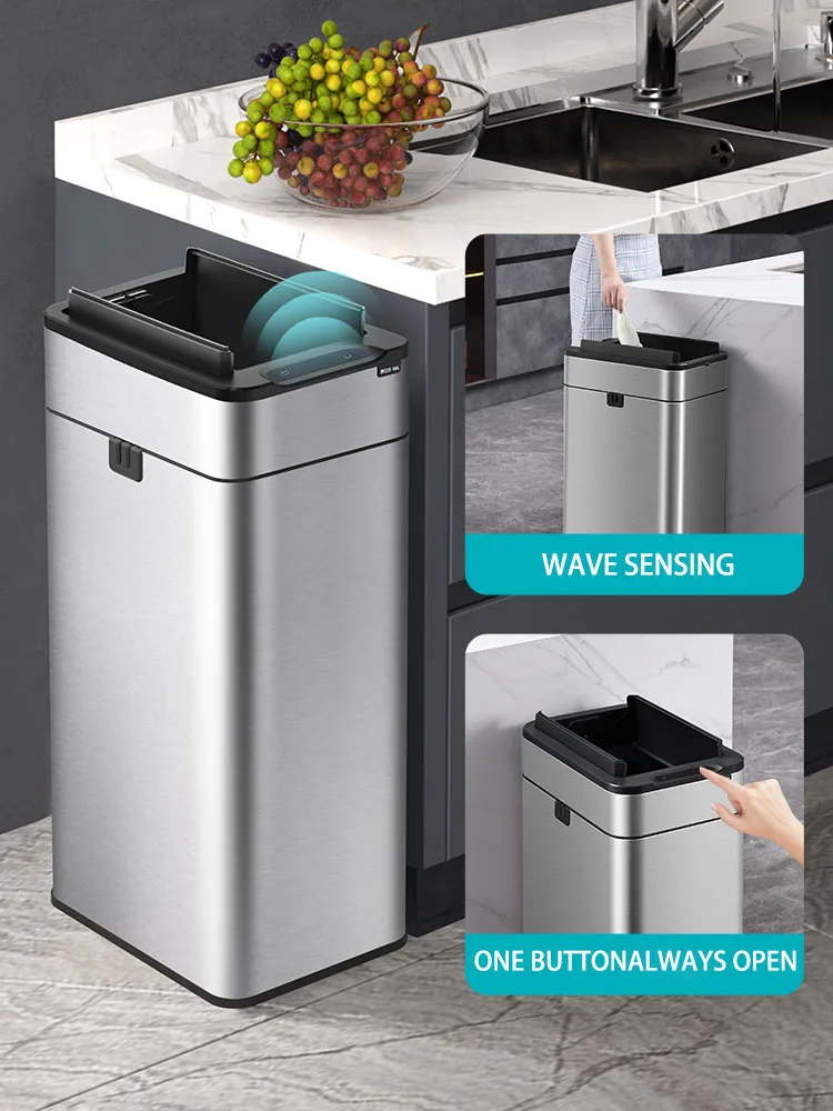 Aço inoxidável Smart Trash Bin - Compost Bin Countertop avaliação e preço