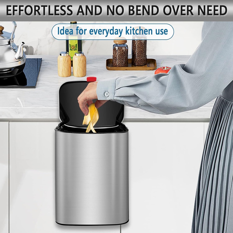 Lixeira pequena de aço inoxidá - Compost Bin Countertop avaliação e preço