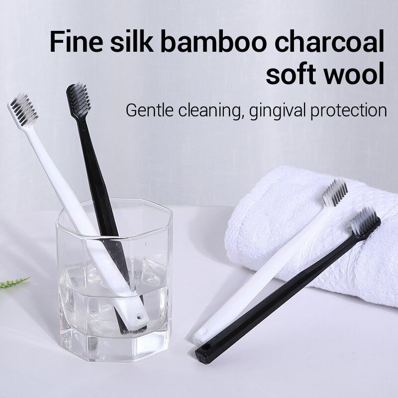 10 peças escova de carvão de b - Bamboo Toothbrush Set avaliação e preço