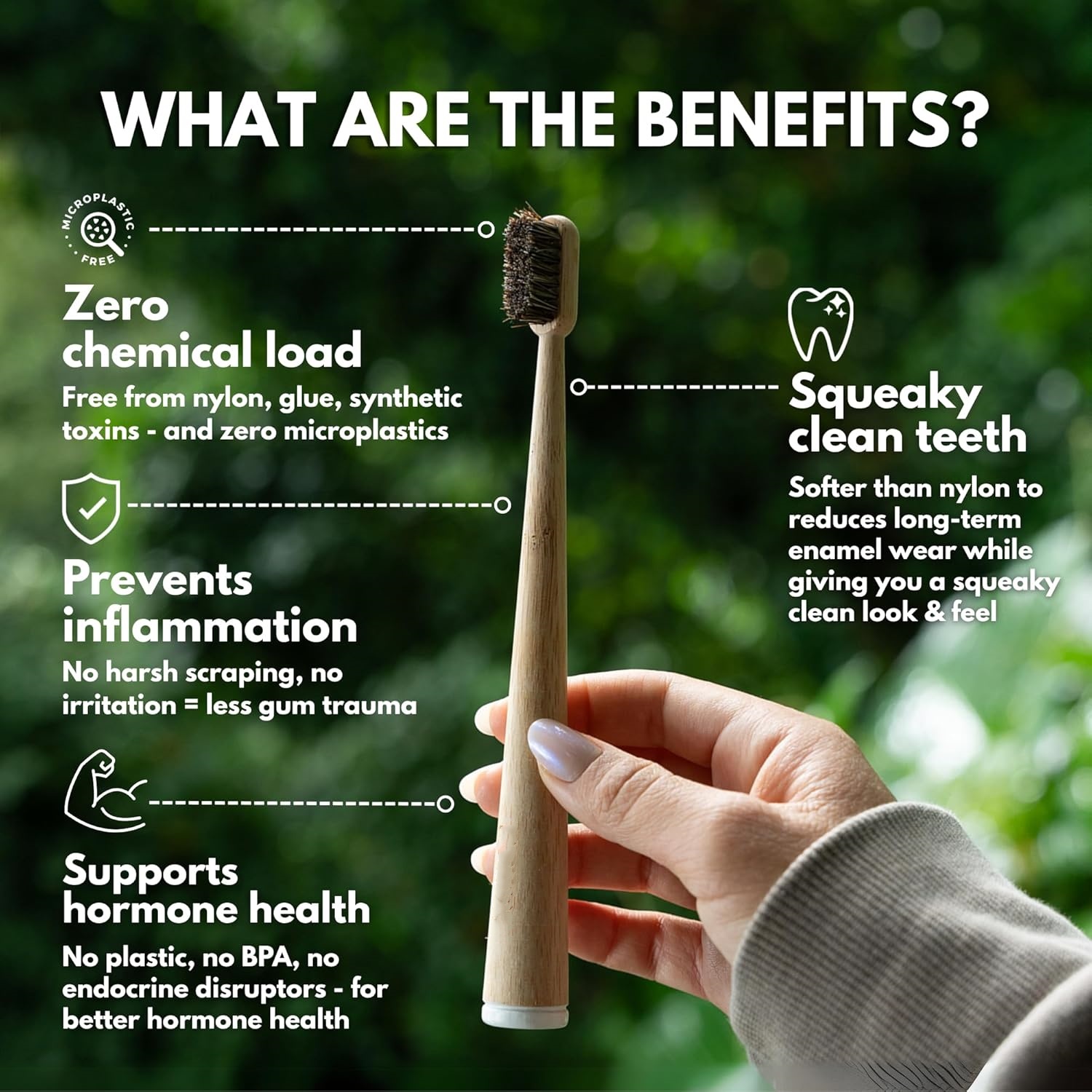Escova de Dente de Bambu com C - Bamboo Toothbrush Set avaliação e preço