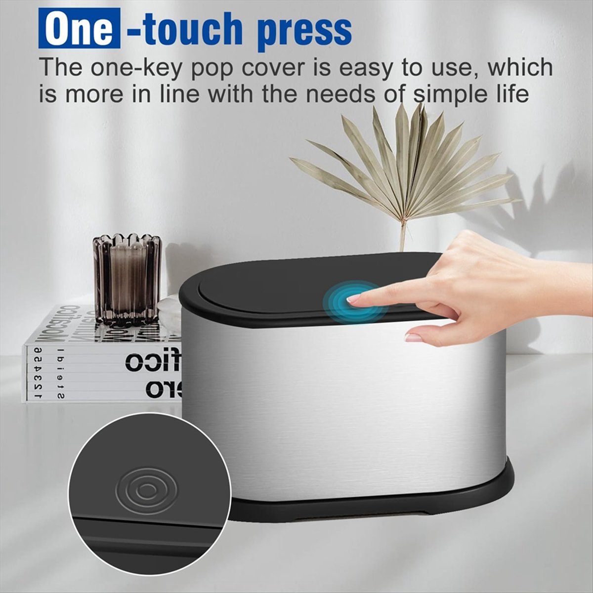 Lixeira Mini MALL com Tampa, L - Compost Bin Countertop avaliação e preço