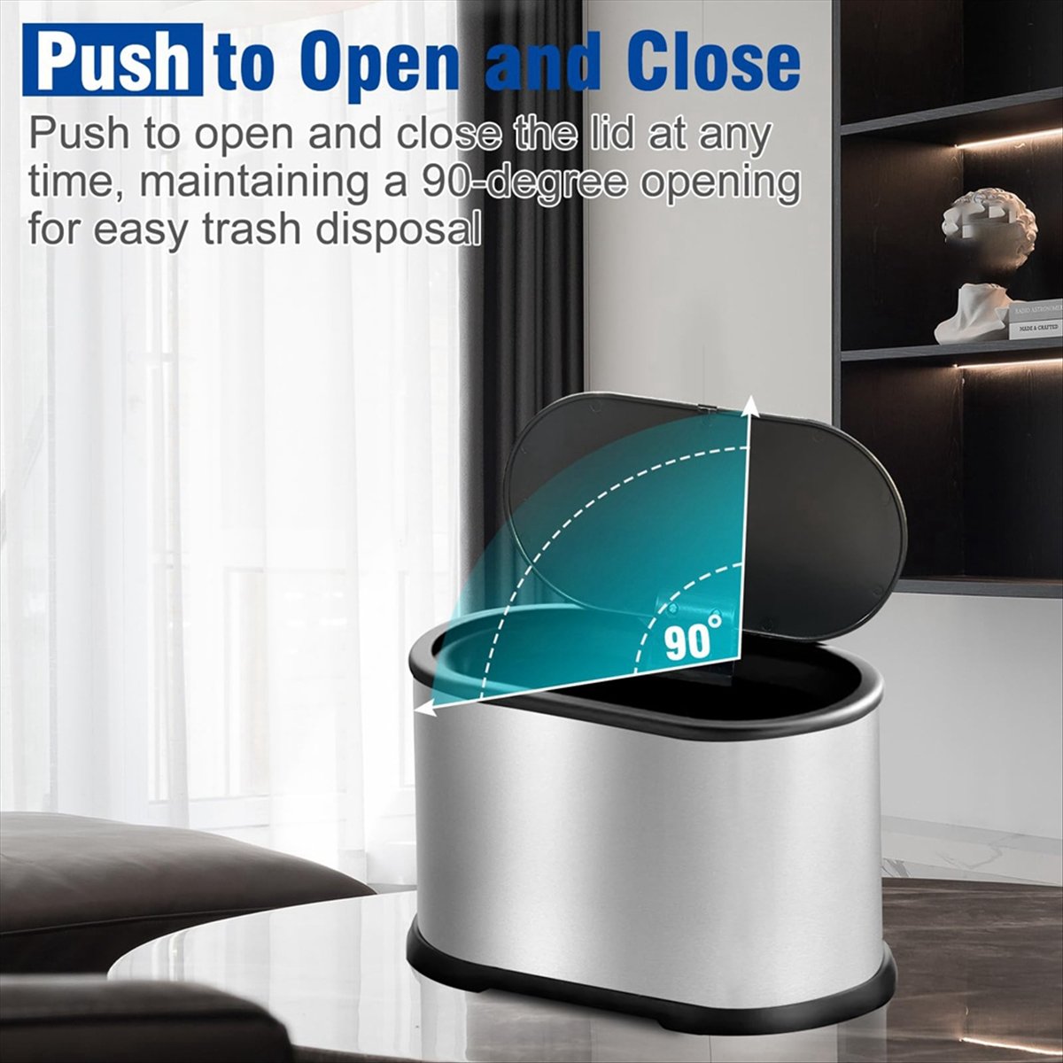 Lixeira Mini MALL com Tampa, L - Compost Bin Countertop avaliação e preço