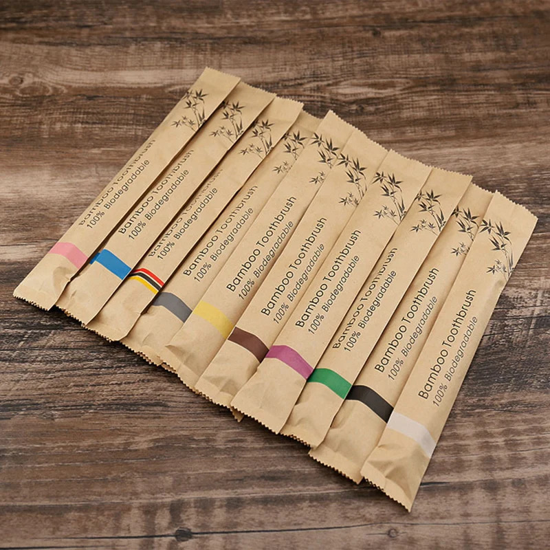 Escovas de dentes de bambu, 5- - Bamboo Toothbrush Set avaliação e preço