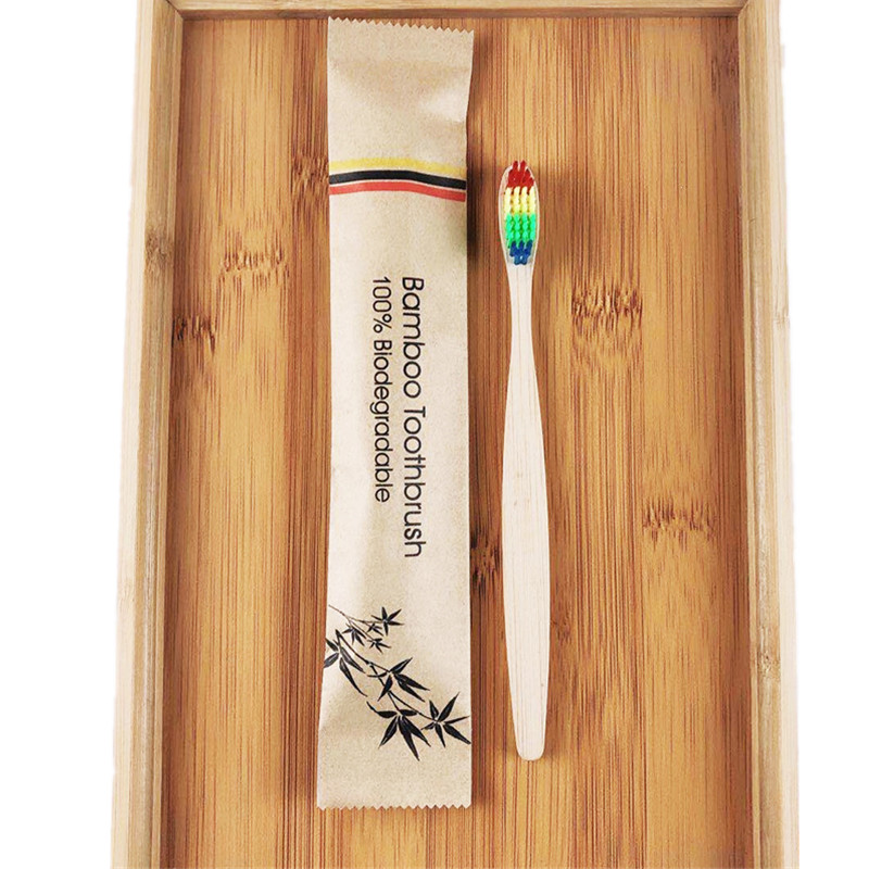 50 / 100 pçs personalizado log - Bamboo Toothbrush Set avaliação e preço
