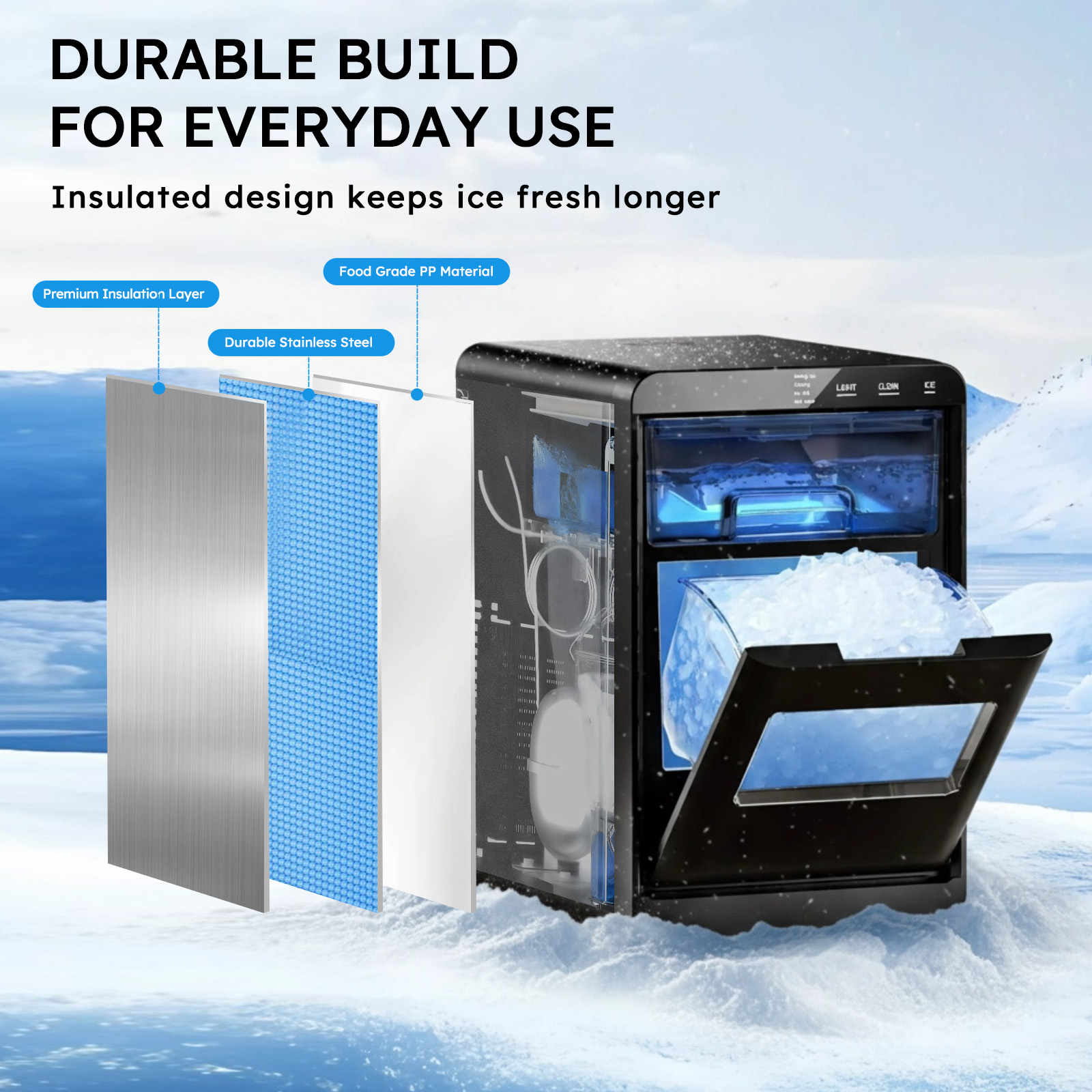 Nugget Ice Maker Benchtop 44bs - Compost Bin Countertop avaliação e preço