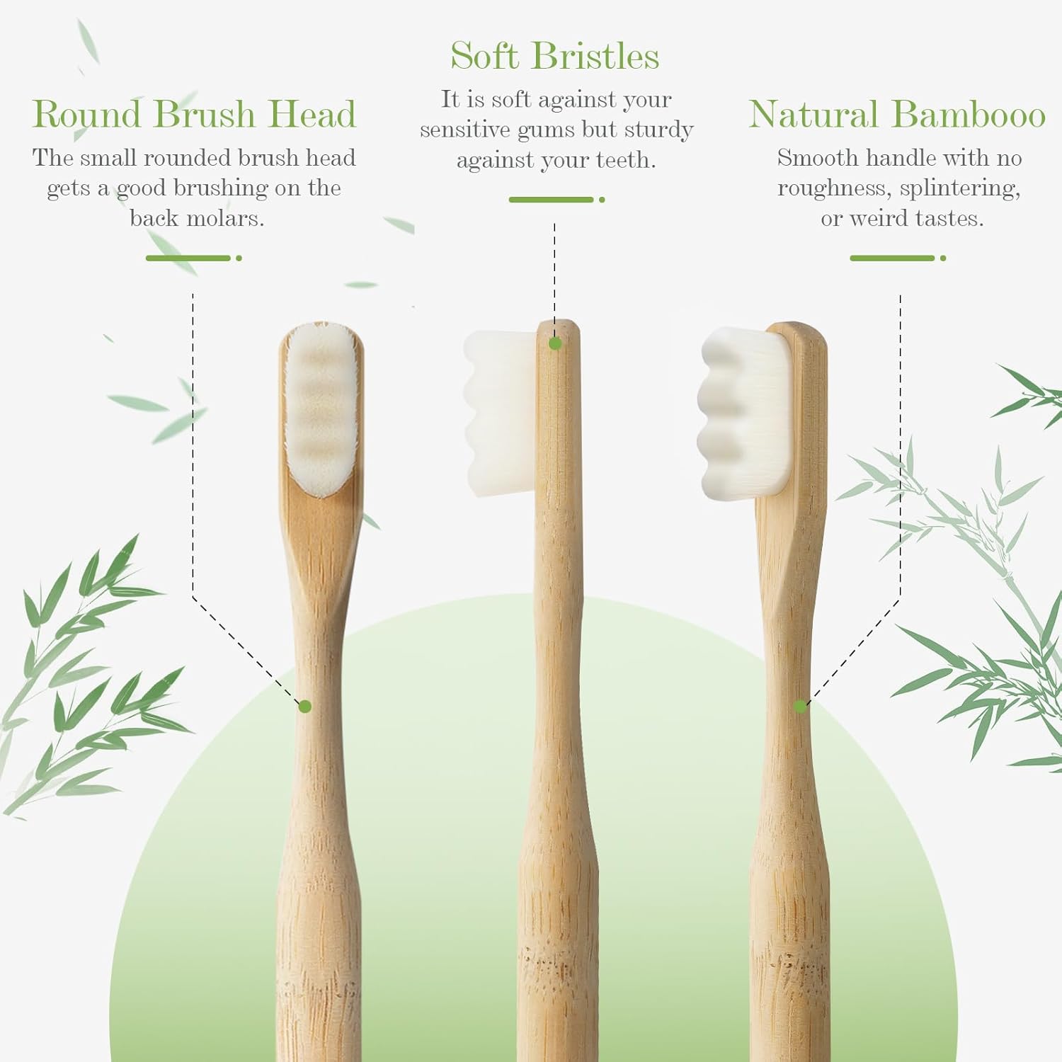 4 escovas de dentes micro-nano - Bamboo Toothbrush Set avaliação e preço